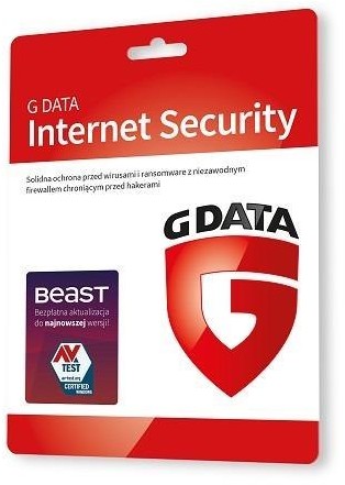 GData Oprogramowanie GDATA Internet Security 3PC 3lata karta-klucz C1002KK36003