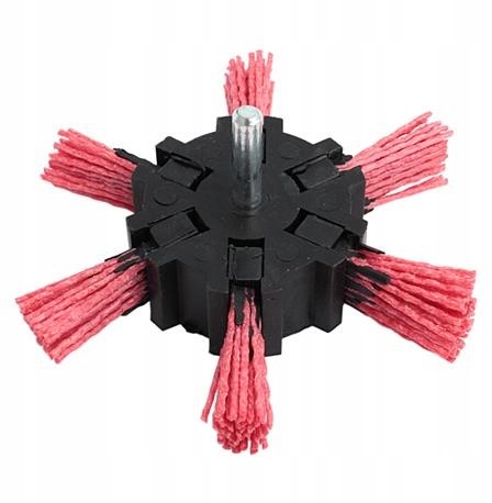 Szczotka ścierna Pcv miotełkowa z trzpieniem 100mm