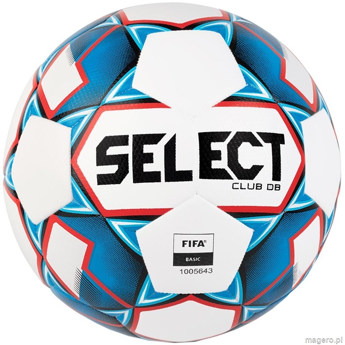 Select Piłka nożna Club DB biało-niebiesko-czerwona P8818