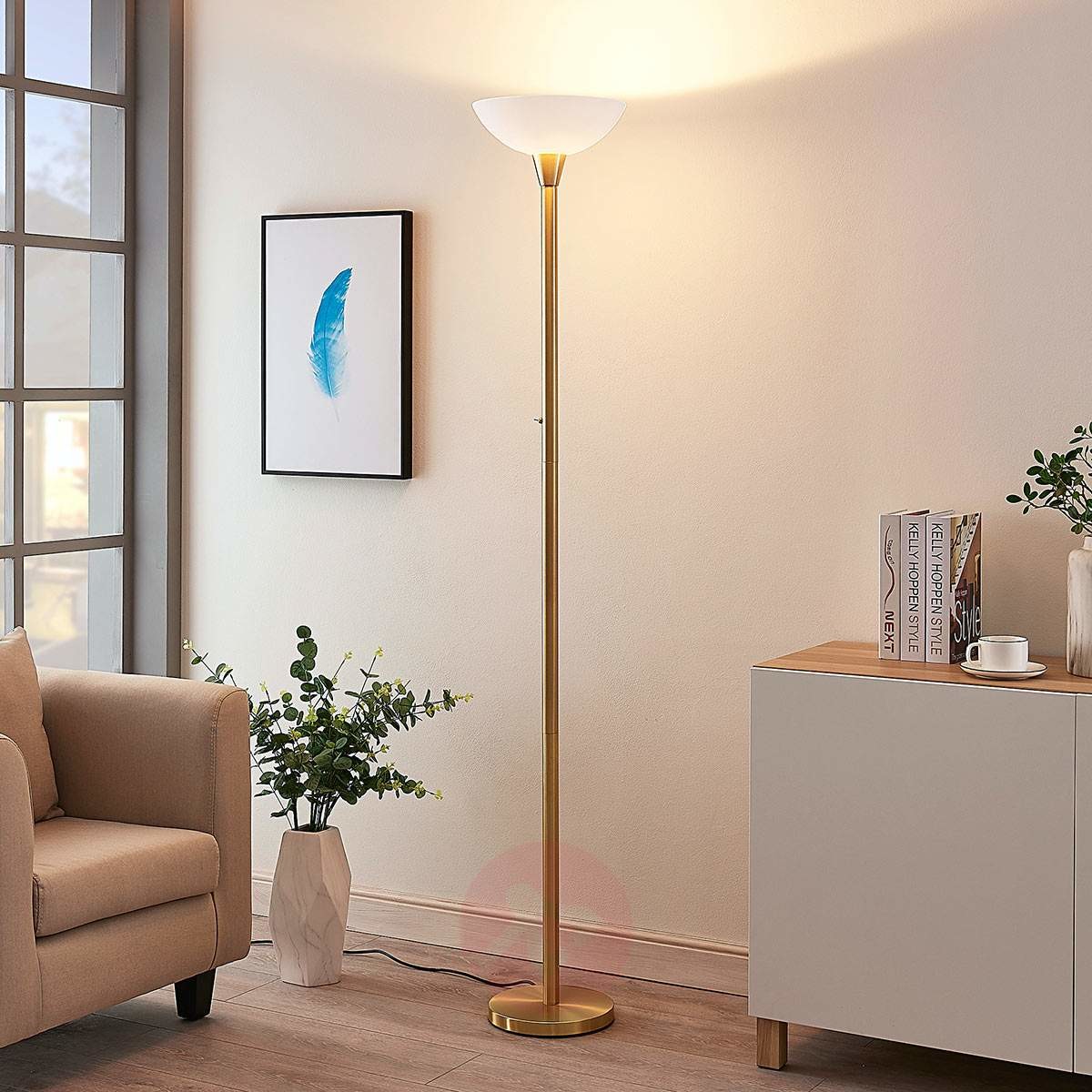 Lampenwelt com Lampa LED oświetlająca sufit Ignacia