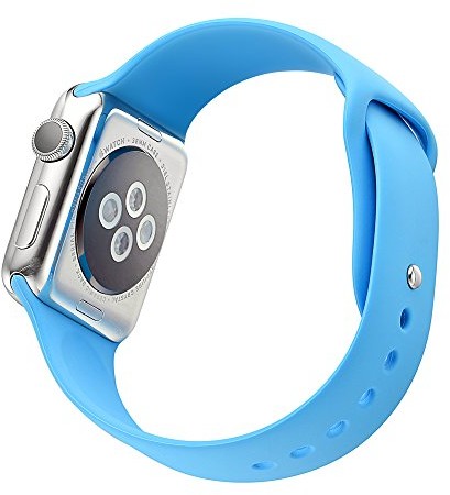 NK NK silikonowa bransoletka do iWatch, niebieska 1