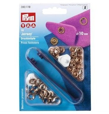 Prym NF-zatrzask Jersey MS 10 MM miedzi PRYM_390119