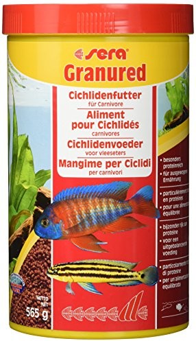 Sera Granured, granulat wzmacniający kolor do mięsa fressende Cichliden, 1000  ml