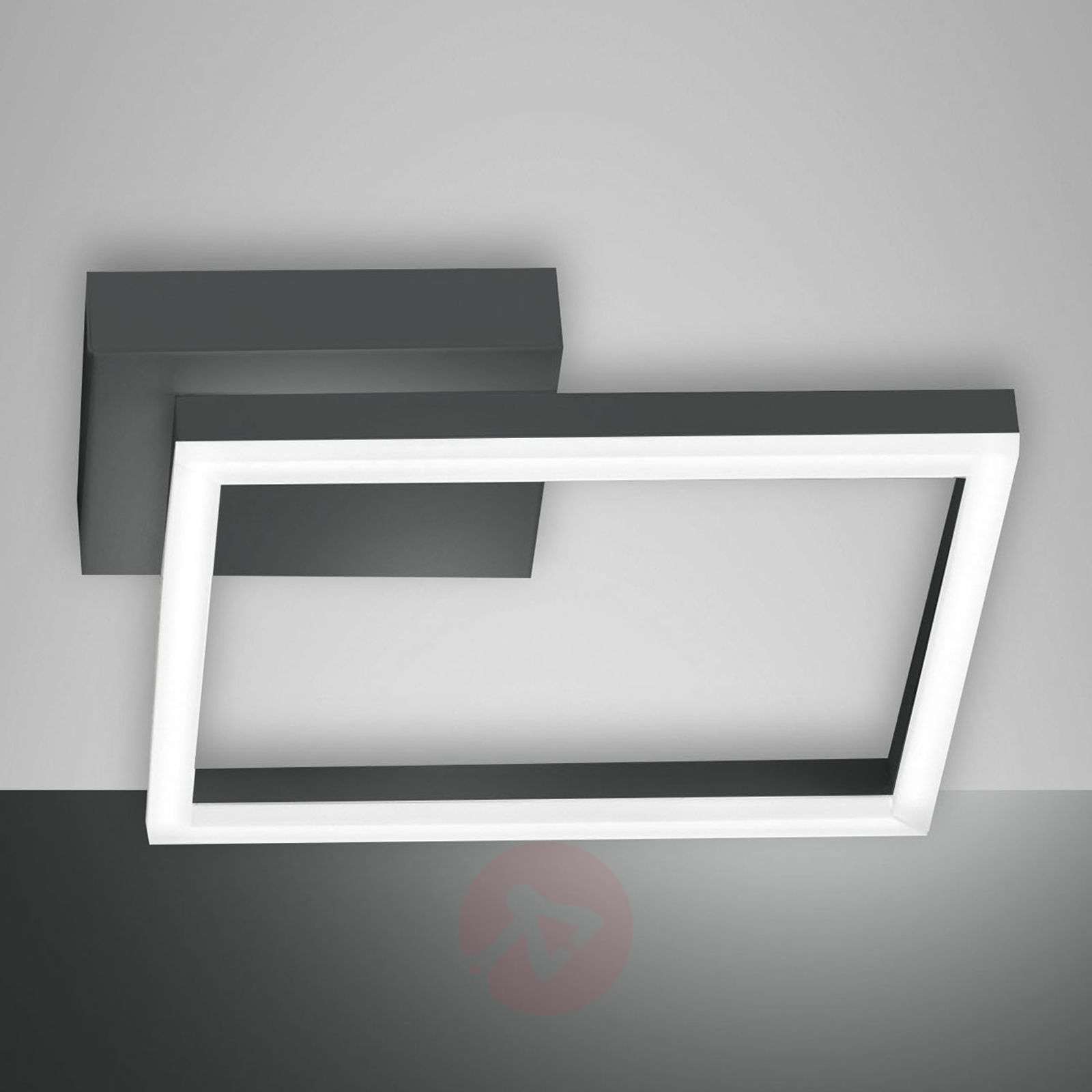 Fabas Luce Lampa sufitowa LED Bard, 27x27, antracyt
