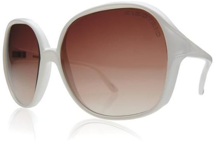 Electric okulary przeciwszłoneczn damskie BIBIDAHL Gloss White/Brown Gradient