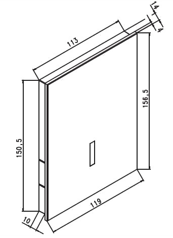 Jomo Exclusive Urinal Infrarot URI-G Przycisk spłukujący do pisuaru elektroniczny biały/chromowany polerowany 172-70009003-00