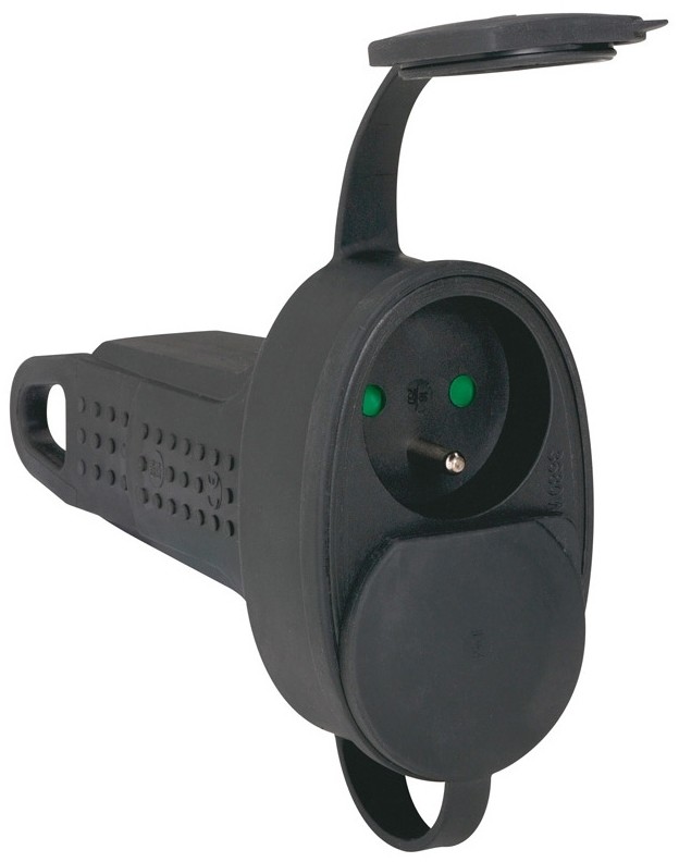 Legrand Legrand 50575 - Gumowe gniazdo 250V/16A 4X2P+T IP44 czarny