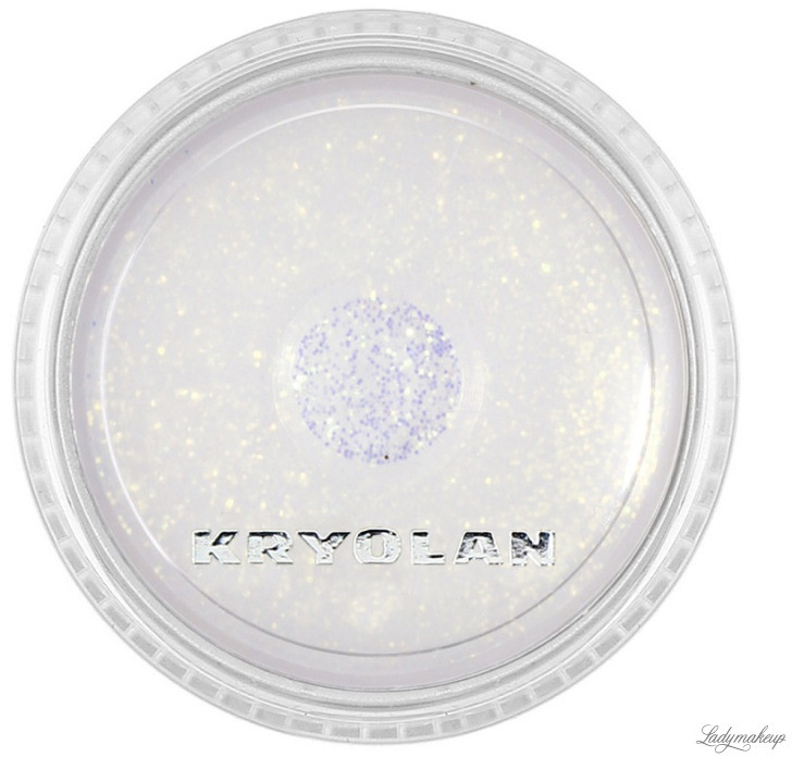 Kryolan POLYESTER GLIMMER MEDIUM - Średni brokat do ciała 25/175 - ART. 2901/02 - PEARL WHITE KRYC1202-0102