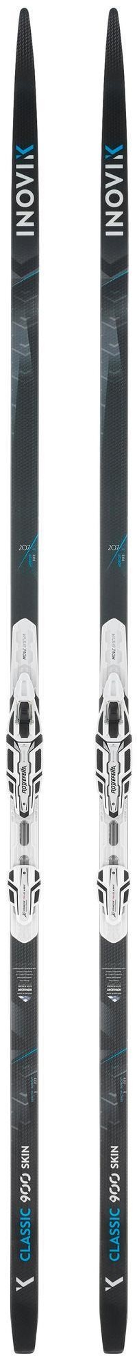 INOVIK Narty styl klasyczny 900 z fokami - Camber MEDIUM + wiązania XCELERATOR unisex  3583787903711