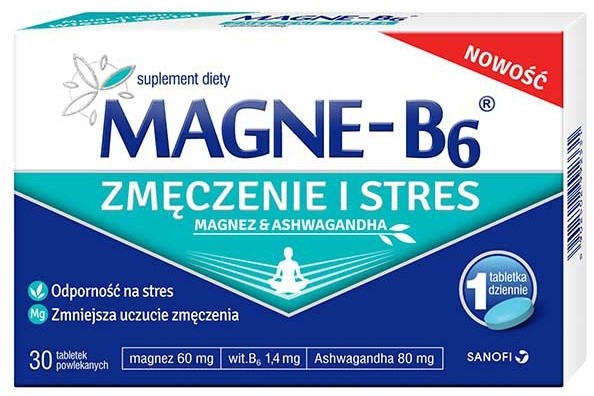 Sanofi-Aventis Magne-B6 Zmęczenie i Stres x30 tabletek