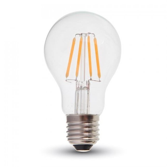 V-TAC Żarówka LED 4W Filament E27 A60 Przezroczysta VT-1885 6400K 400lm