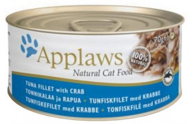 Applaws Cat Tin Tuna with Crab 12x(6x70g) mokra karma dla kotów Tuńczyk i krab
