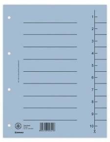 Przekładka kartonowa do segregatora niebieska A4 8610001-10 100szt