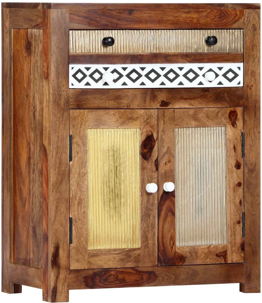 Szafka boczna, 60 x 30 x 75 cm, lite drewno sheesham
