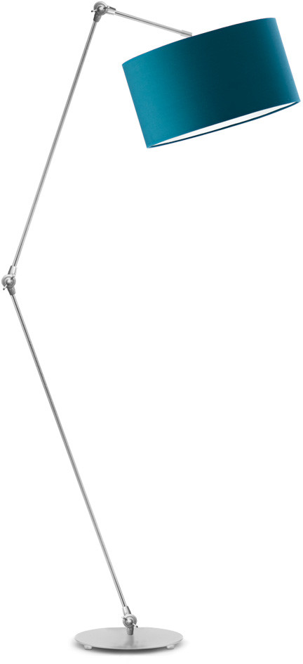 Lysne Regulowana lampa stojąca na srebrnym stelażu BARI 1468/3511