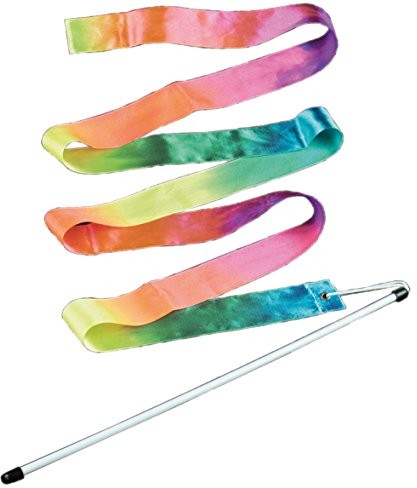 Sporty 00086 - tęczowa taśma gimnastyczna