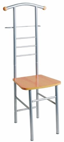 Haku-Möbel Haku meble 80088 Pan sługa krzesła 46 x 50 x 119 cm, biały/dąb 80788