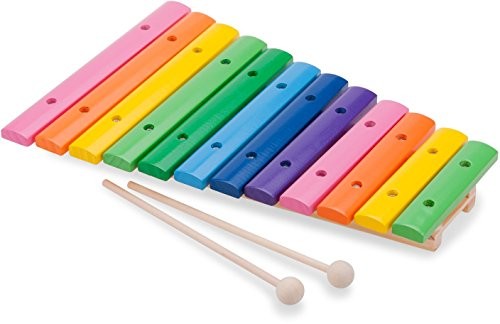 Eitech GmbH New Classic Toys - instrument muzyczny - Xylophon 12 odcieni drewna, Multi Color