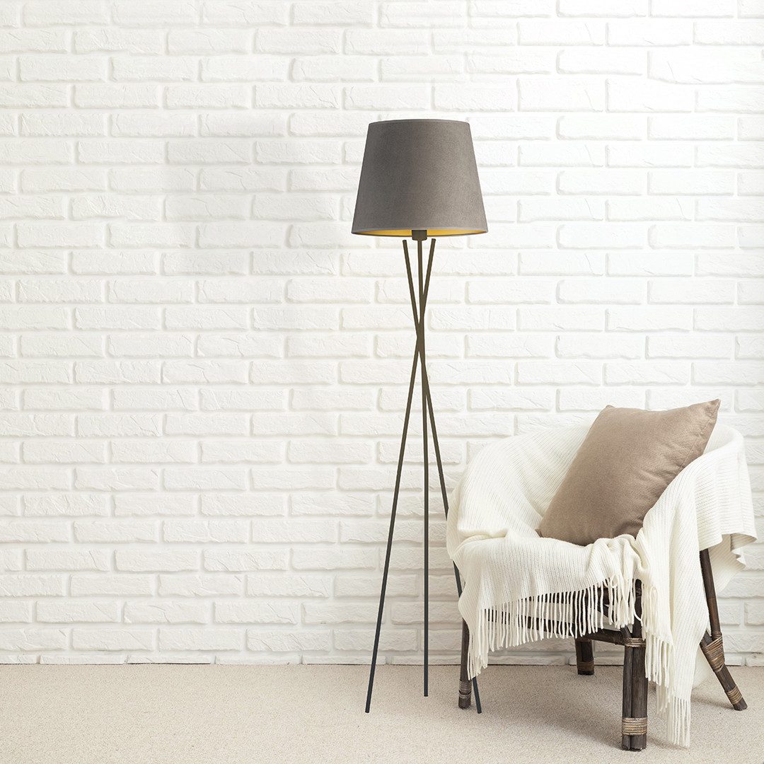 Lysne Nowoczesna lampa podłogowa TOKIO VELVET 14584V/2