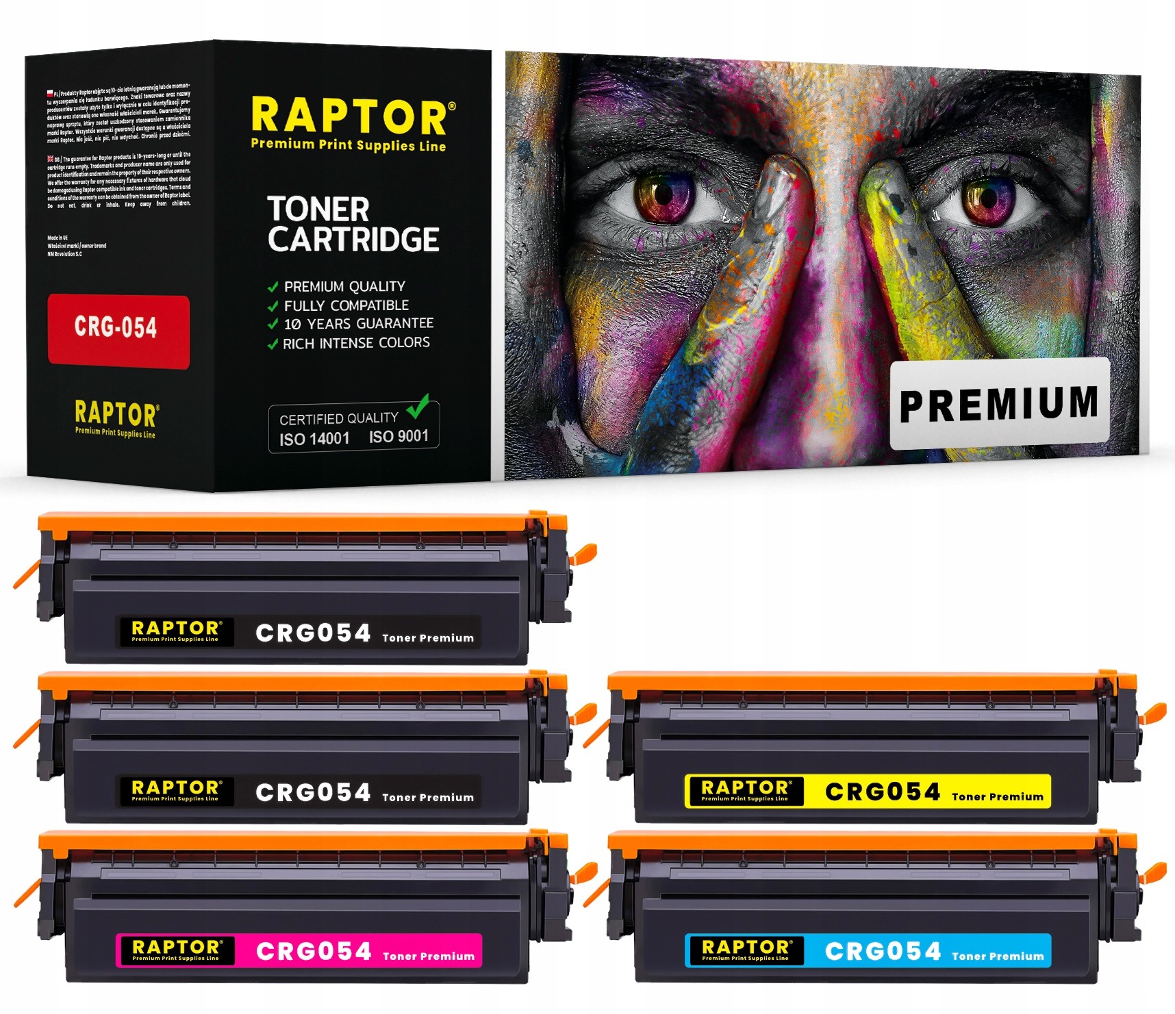 5x Toner Do Canon MF641Cw MF643Cdw MF644Cdw CRG054