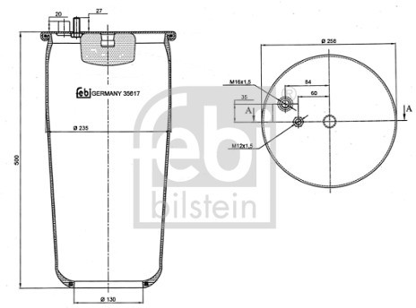 FEBI Mieszek, klimatyzacja FEBI 35617