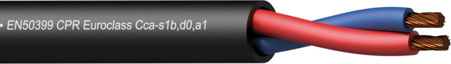 Procab Kabel CLS240-CCA/1 Loudspeaker cable 2 x 4 mm 11 AWG EN50399 CPR Euroclass Cca-s1b,d0,a  CLS240-CCA/1