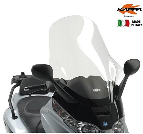 Kappa Przednia szyba przezroczysta 80 x 60 cm (wys. x dł.) Kappa KD500ST Piaggio X8 125-150-200-250-400 (04 > 10) Piaggio X-Evo 125-250-400 (07 > 11) KD500ST