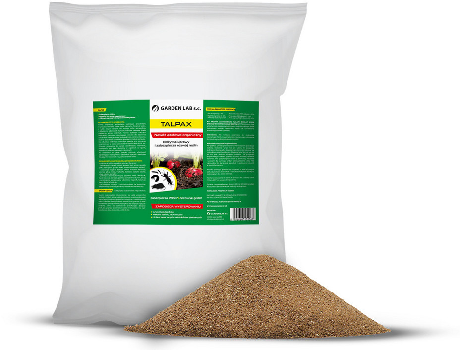 Garden Lab Talpax 25kg skuteczny środek na turkucia, pędraki, nicienie, krety, nornice