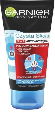 Garnier Garnier Czysta Skóra Aktywny Węgiel 3w1 150ml 68560-uniw