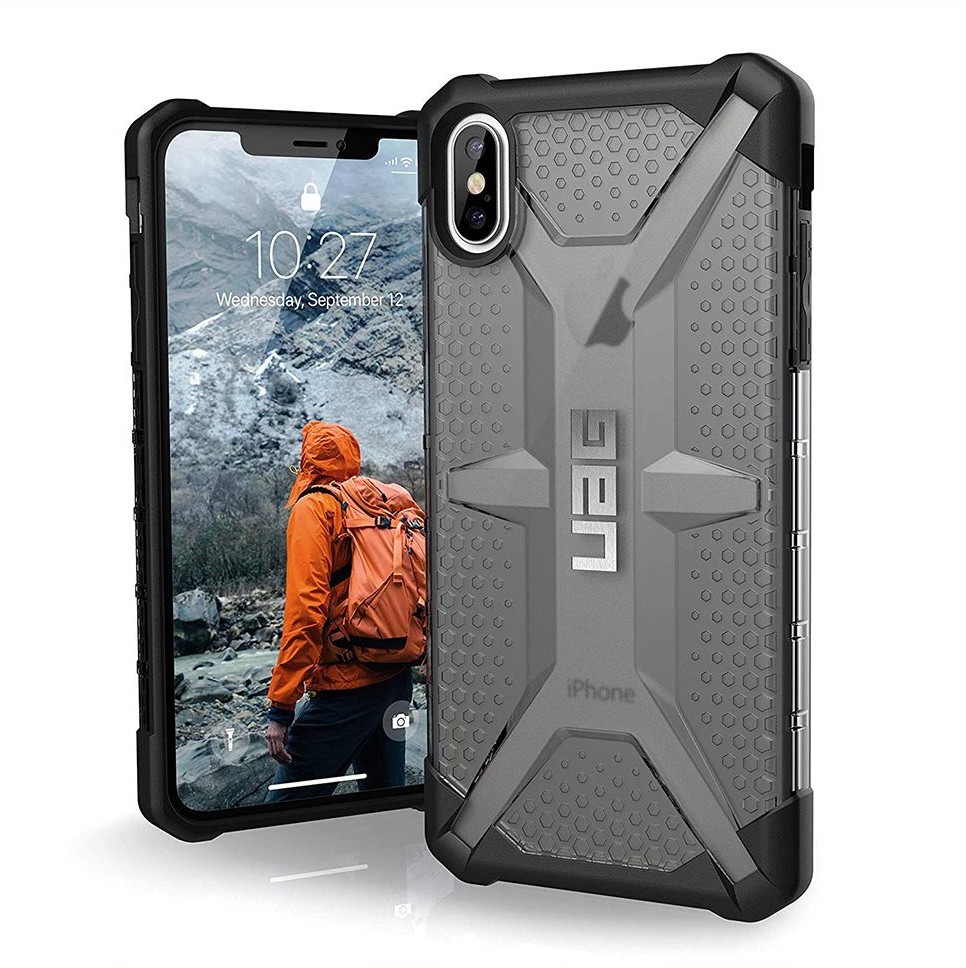 UAG PLASMA odporne etui do Apple iPhone XS Max CZARNY NA TYŁ TWORZYWO SZTUCZNE
