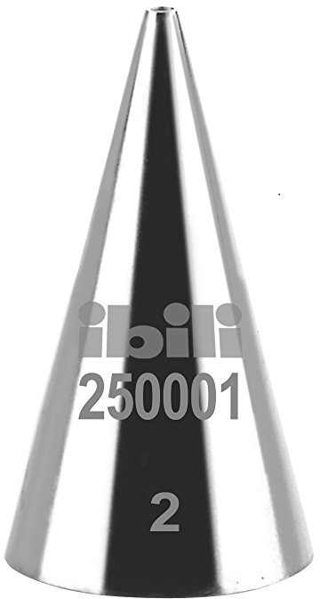 Ibili Końcówka dekoratora 250001 1 mm, okrągła, do ciast i tortów 250001