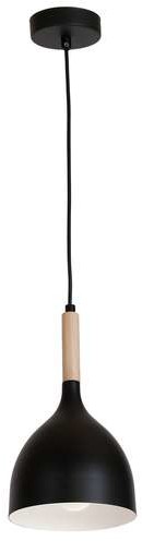Luminex Noak wood 1191 lampa wisząca zwis 1x60W E27 czarny / brązowy