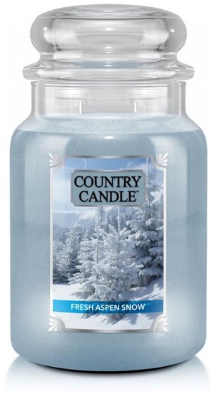 Country Candle Country Candle Duża świeca zapachowa z dwoma knotami fresh aspen snow 680g