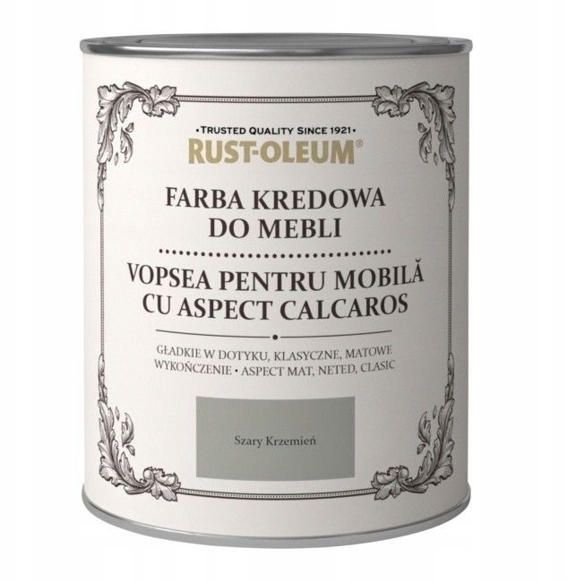 Farba Kredowa Do Mebli Rustoleum Szary 0,75L