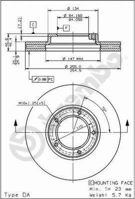 BREMBO 09.6710.10 09.6710.10