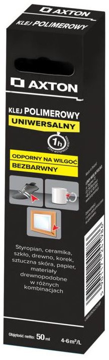 Tytan AXTON polimerowy UNIWERSALNY bezbarwny 50 ml AXTON