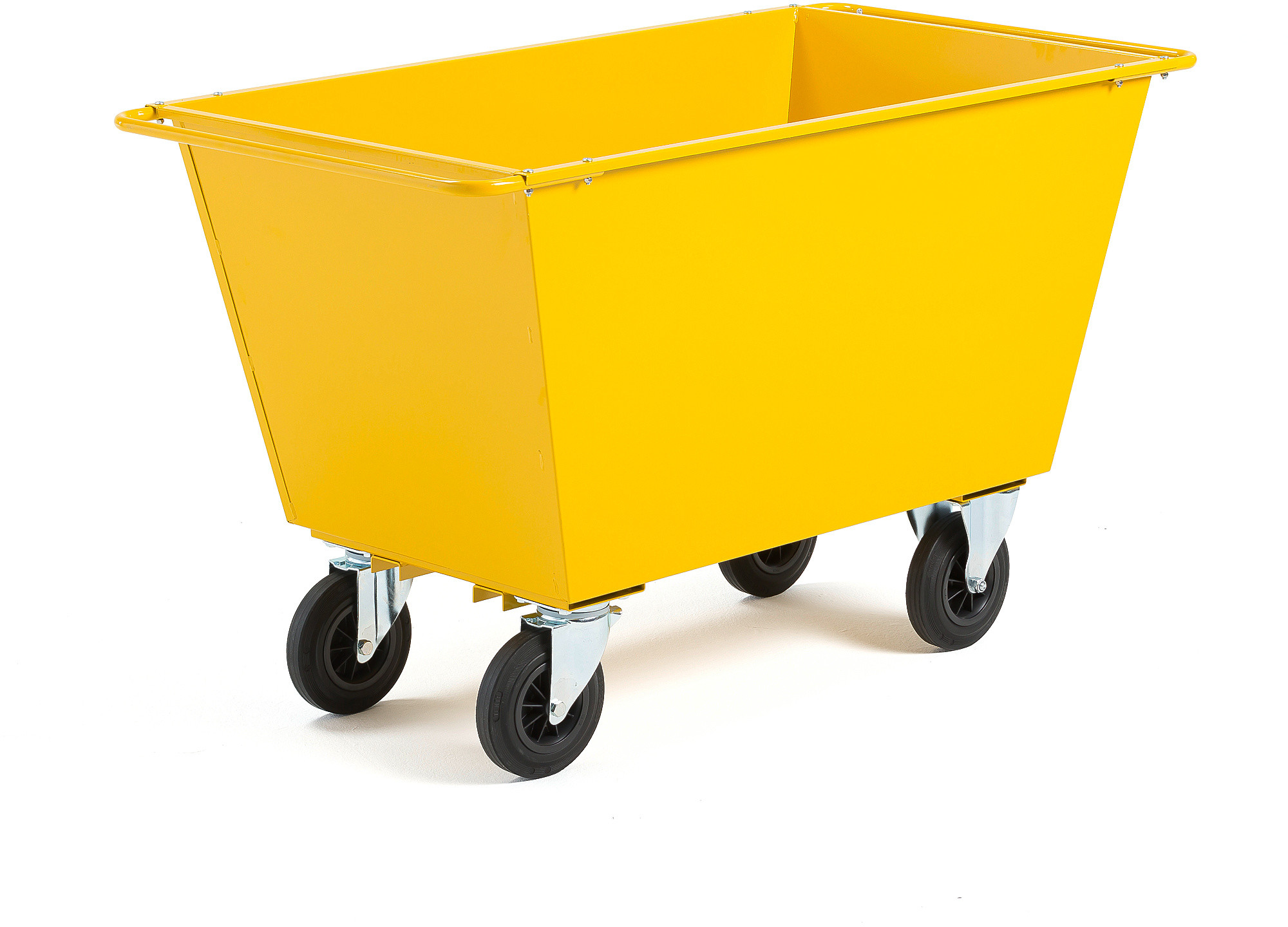 AJ Pojemnik na odpady 400L koła pneumatyczne żółty 25913