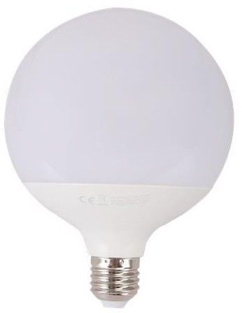 AIGOSTAR Żarówka LED E27 18W (G120 / duża kula) - ciepła biel
