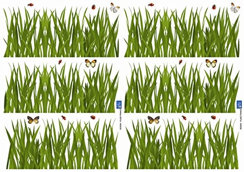 Plage PLAGE 157001 naklejka na ścianę-Grass, 2 liści, 29,7 x 21 cm 157001
