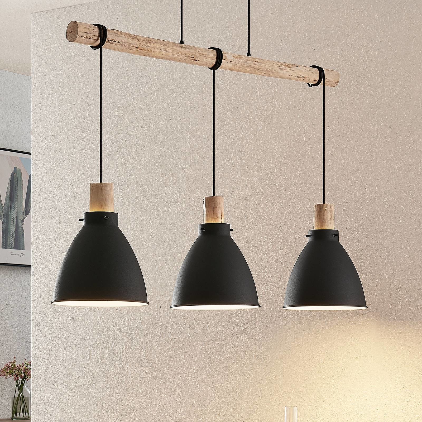 Lindby Trebale lampa wisząca, 3-punktowa