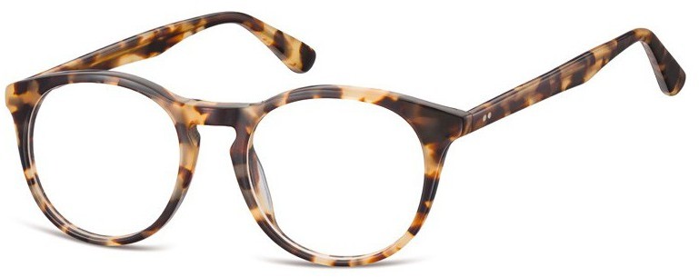 Sunoptic Okrągłe okulary oprawki zerowki korekcyjne AC45B