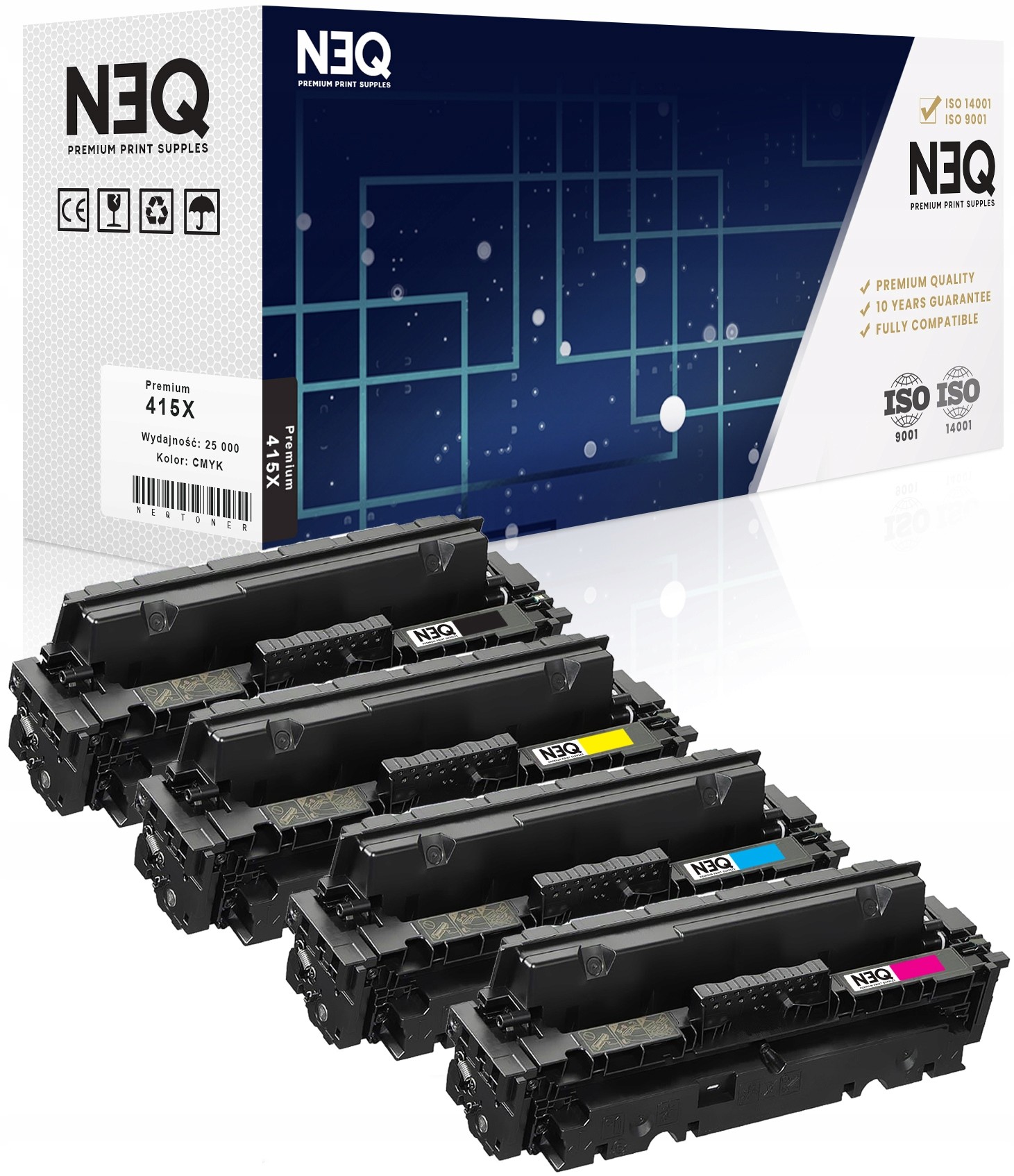 4x Toner do Hp Color LaserJet Pro M479dn M479dw