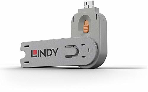 LINDY LINDY Klucz blokujący port USB typu A, pomarańczowy 40623