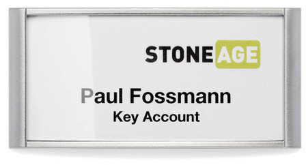 Durable Identyfikator Classic z kombi-klipem 34x74 10 szt. 8543-23