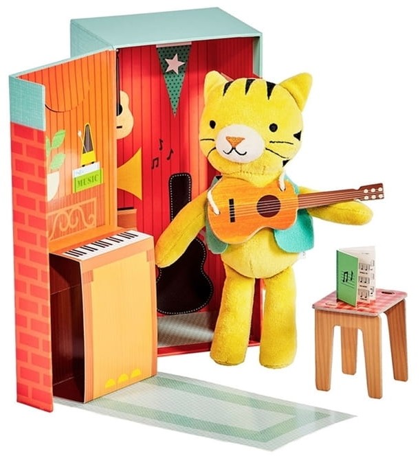 Petit Collage, Zestaw Przytulanka W Pudełku Tygrys 3+ Petit Collage