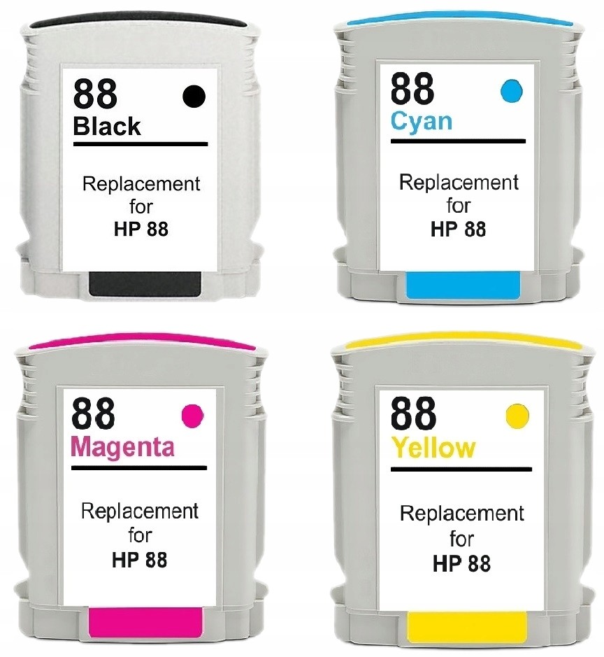 4x do Hp 88XL Officejet L7580 L7590 L7600