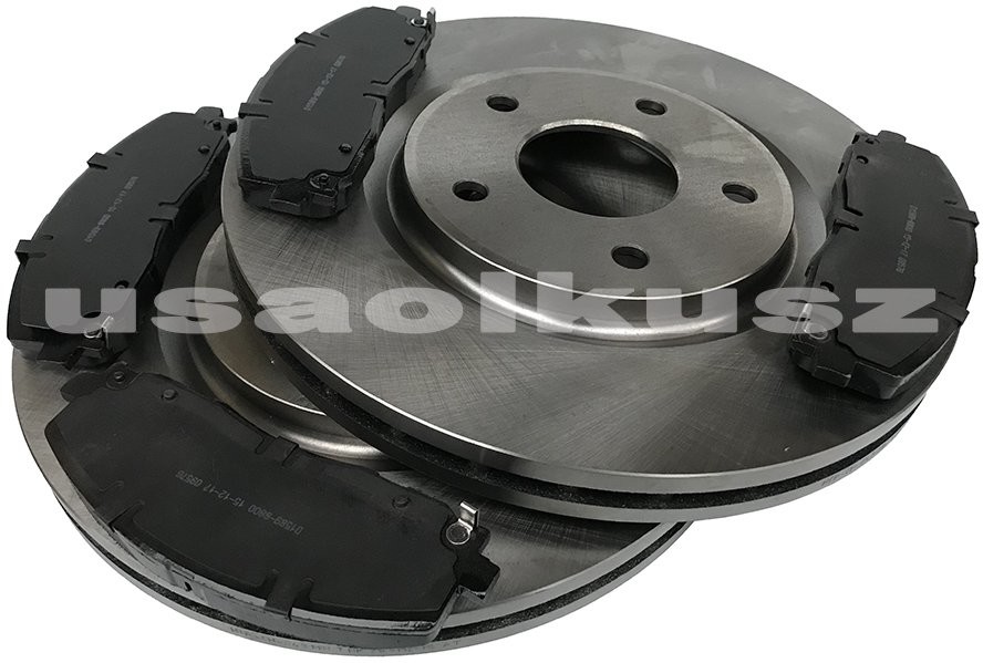 Klocki oraz tarcze hamulcowe przednie 330mm Fiat Freemont HTP-CH-043+PMD1589