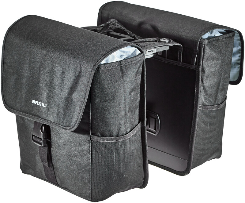 Basil GO Double Pannier Bag MIK 32l, solid black 2021 Sakwy 17781