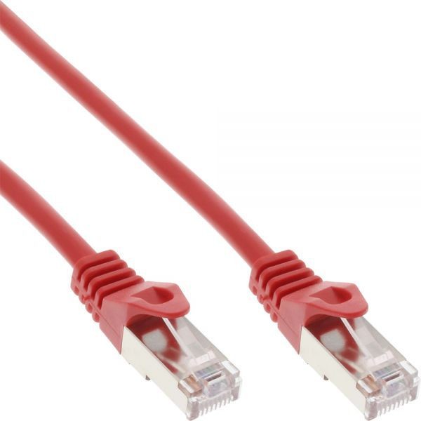 InLine Patchcord SF/UTP Cat.5e czerwony 0.3m 72533R