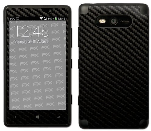 Designfolien@FoliX atFoliX FX-Carbon-Black folia designerska do Nokia Lumia 820 4052225925060